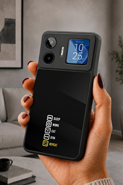 General Mobile GM26 Pro Uyumlu Rutin Desenli Kamera Korumalı Darbelere Dayanı...