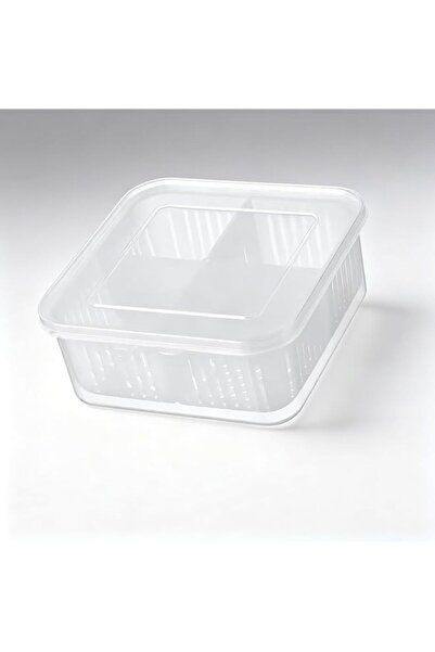 Generic organizer with lid and 4 drainable compartments – Fruit and Vegetable...