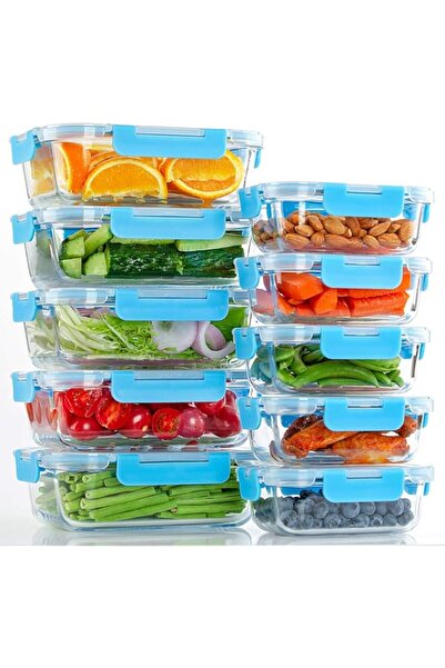Generic 10 Pack Glass Meal Prep Containers, Food Storage Containers with Lids...