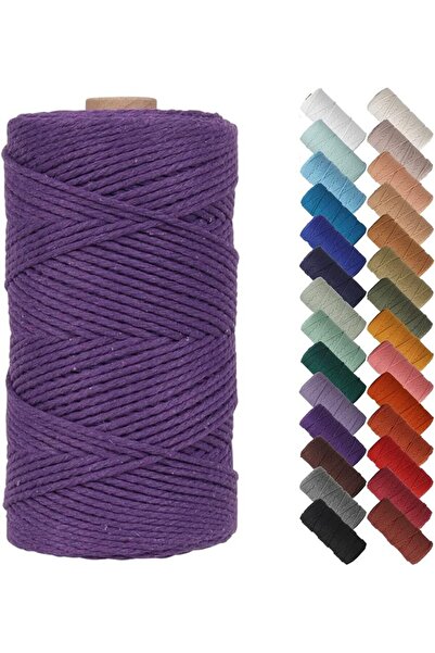 Bukela Macrame Cord 3mm x 109 Yards - Natural Cotton Rope for Wall Hanging Pl...