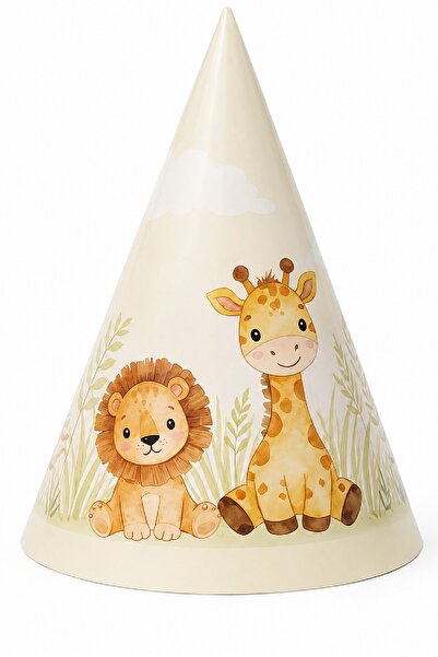 Bkmc Safari Birthday Hat |   1 Year Old Party Hat |   Animal Kingdom Themed C...