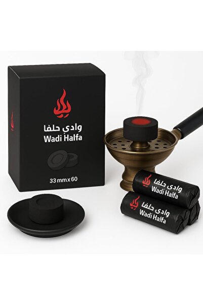 Wadi halfa Incense Charcoal Discs, 60 Pieces, 33mm Diameter