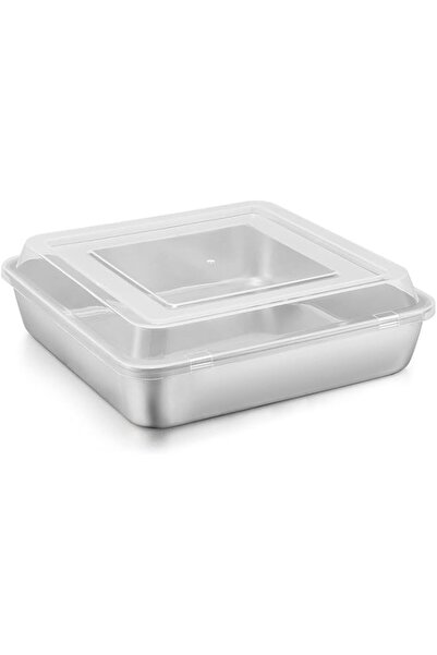 Generic 9 x 9-Inch Baking Pan with lid, Square Cake Brownie Baking Pans Stain...