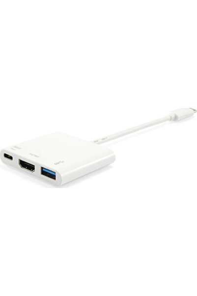 EQUIP Σταθμός σύνδεσης USB-C / USB-A με 4K PD Λευκό (133461)