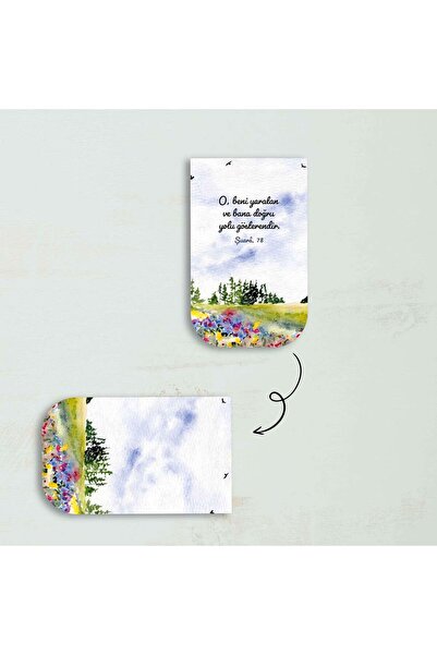 MuslimWalk Marn – Çiçekli – İslami – 3’lü Mıknatıslı Ayraç #MA119
