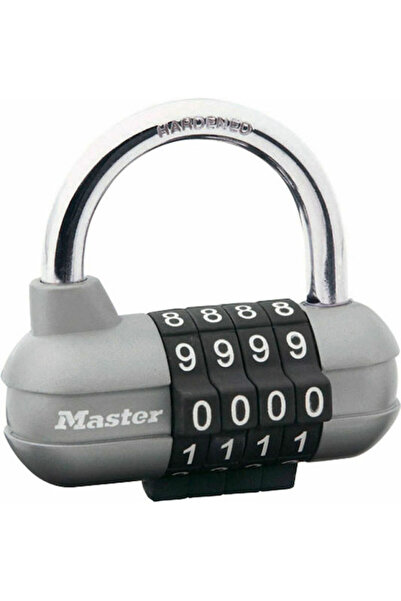 Master Lock Ατσάλινο Λουκέτο Ορειχάλκινη Συνδυαστική Κλειδαριά 64mm Γκρι 1 τε...