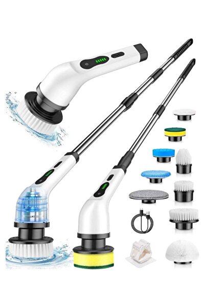 Generic Cordless Electric Spin Scrubber with 7 Replaceable Drill Brush Heads,...