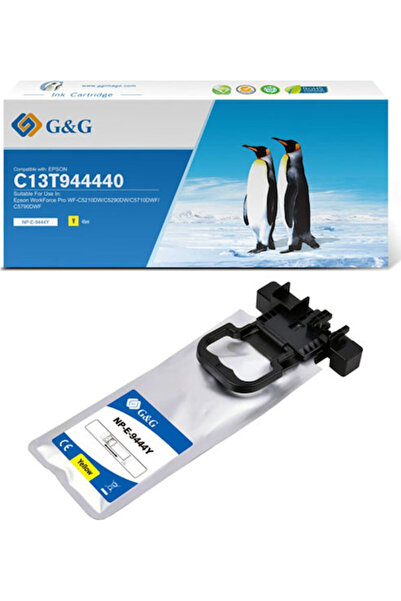 G&G Συμβατό Μελάνι Εκτυπωτή Inkjet Epson C13T944440 3000 Σελίδες Κίτρινο 1 τε...