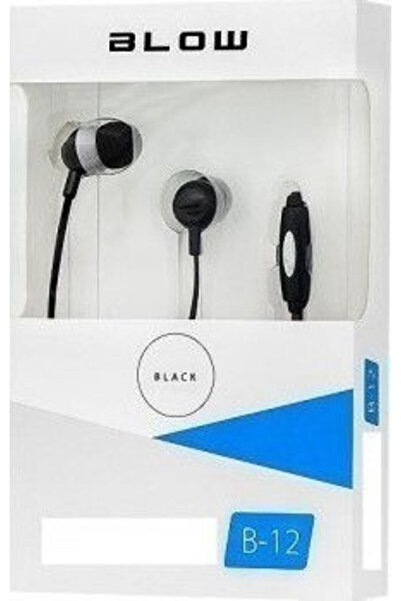 Blow B-12 Ενδοωτικά ακουστικά handsfree με βύσμα 3.5mm, Μαύρα