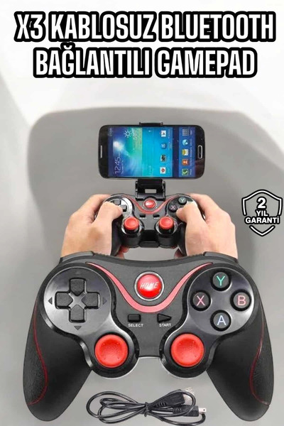 Eco Lounge Game Stick Android Uyumlu Gamepad X3 Standlı Oyun Kolu Bluetooth Bağlantılı