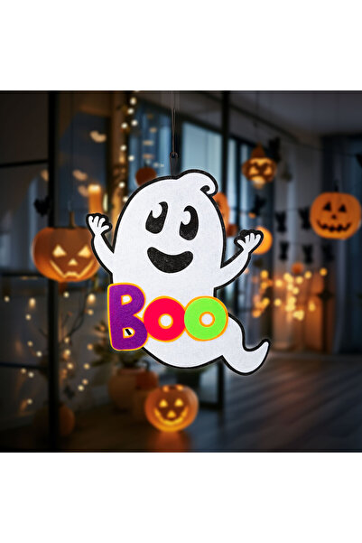 Alista Home Decorațiune de Halloween, fantomă, suspendată, din pâslă, neagră,...