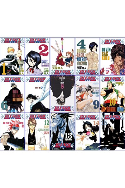 Gerekli Şeyler Yayıncılık Bleach 1-15. Ciltler Şömizli Türkçe Manga Seti