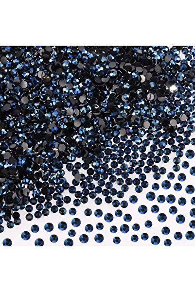 yiğit aksesuar Ss10 (2.5mm) Dark Blue Hotfix Dmc Iron-On Glass Stone 25 Grams