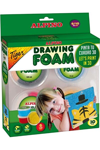Alpıno Kit 6 Colors (450 Grams) Magic Foam, Tiger