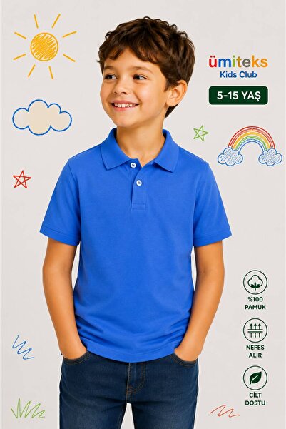 ümitteks iş ve okul kıyafetleri Unisex dečija polo majica s ovratnikom 5-15 g...