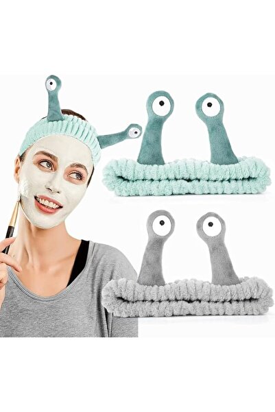 Hannea 2 Pack Spa Headband for Washing Face, Elastic Coral Fleece Headbands f...