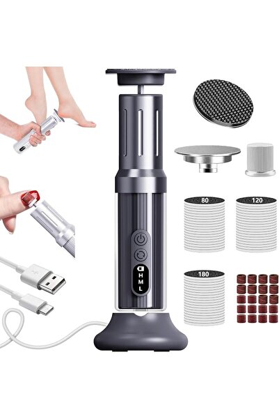 KASTWAVE مزيل الجلد الميت الكهربائي المحمول للقدمين، مزيل الجلد الميت الكهربا...