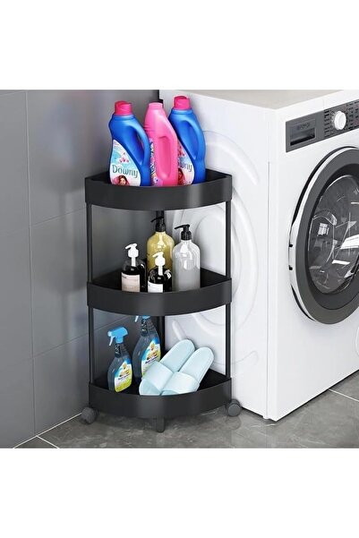 U-HOOME U HOOME Corner Shower Caddy Standing,3 Tier Floor Standing Corner Sho...