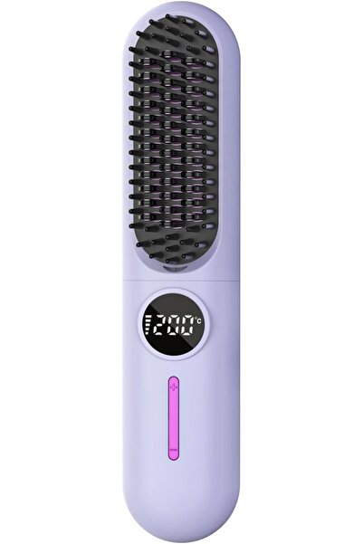 Generic Cordless Straight Hair Brush with 7 Adjustable Temperatures and Large...
