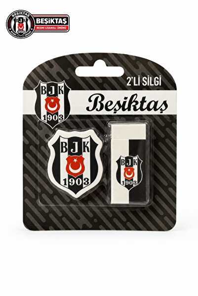 Beşiktaş VİVENCA İLE YENİ SEZON RESMİ LİSANSLI İKİLİ SİLGİ SETİ TEK ADET BLİSTER