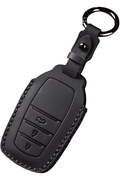 GENERAL PU Leather Good Protection Car Key Fob Case Compatible with Toyota Ca...