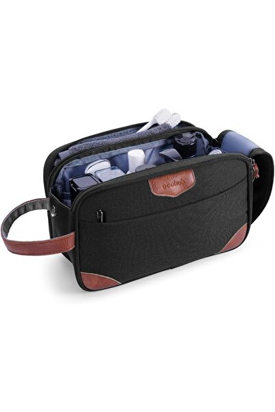 ECOHUB Toiletry Bag for Men, Wide Open Dopp Kit with Multiple Pockets, Wet Dr...