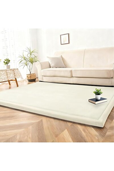 GENERAL Large Coral Velvet Play Mat Foam Padded Playmats 2CM Washable Non-Sli...