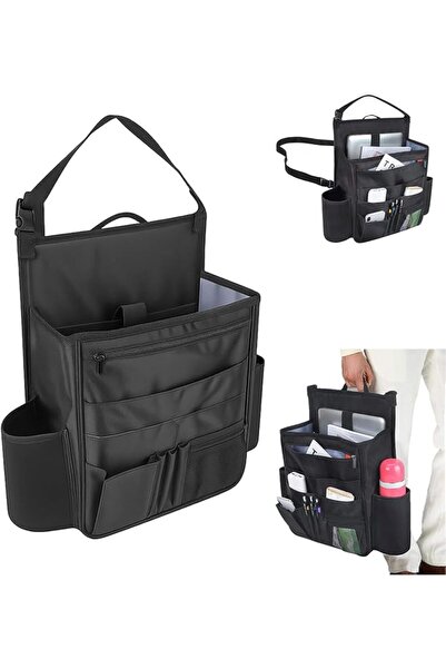 ALMEKAQUZ Car Front Seat Organizer,Seat Pouch for Files,Folders,Laptop,Multi-...