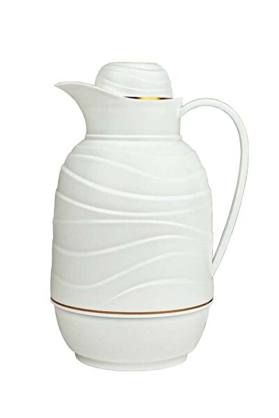 BASURRAH Premium tea and coffee thermos, white color, 1 liter