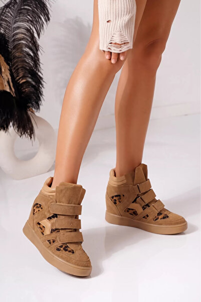 Zaira Adidasi dama cu platforma leopard din piele ecologica intoarsa Aliss #2...