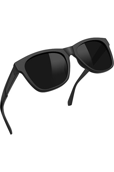 Rimerakea Men's Polarized Sunglasses Trendy Square UV Protection Black Sun Gl...