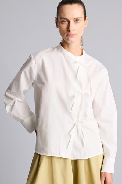 DeFacto Regular Fit Poplin Long Sleeve Tunic I1818Ax26Hs