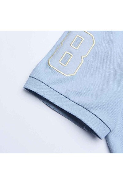 Giordano قميص بولو رجالي ضيق بقصة نابليون مطرز من الليكرا