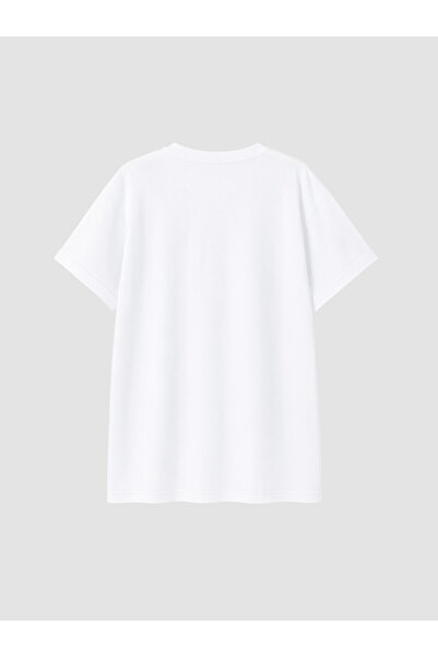 LC Waikiki Trendlucky Plus Size with Difference Women's 100% Cotton T-Shirt