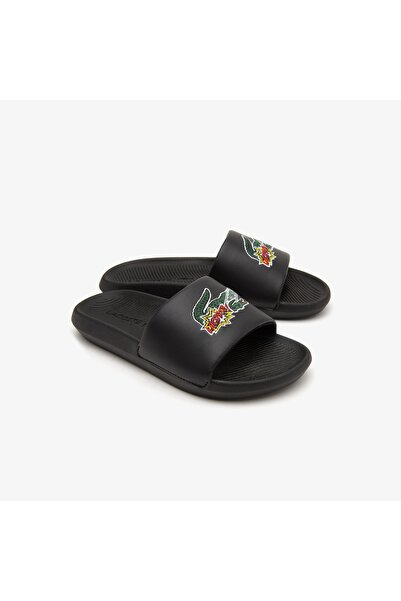 Lacoste Croco Kadın Siyah Terlik