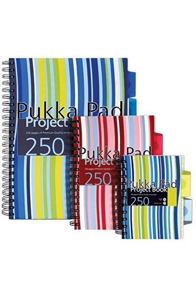 PUKKA PAD Βιβλίο Project A4, 125 Φύλλα 80γρ./τ.μ., Διπλή Σπιράλ, Εξώφυλλα PP,...