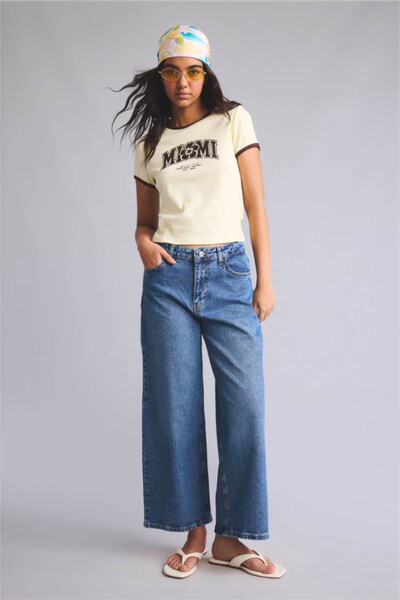 DeFacto Culotte Fit Blue Women's Jean Pants H7624Ax/Nm28
