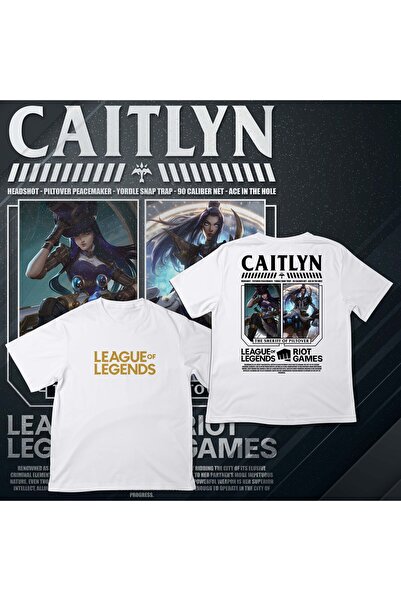 EZ Design League of Legends -Caitlyn- Printed Oversize T-Shirt