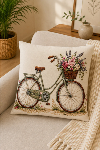 SEVMİŞ HOME Digital Printed Decorative Throw Pillow Cover 43X43 cm – Modern P...