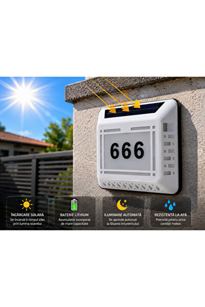 JML Lampa Solara Numar Casa