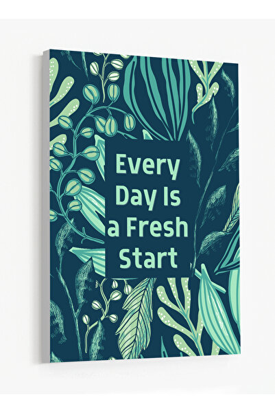 LOWHA Canvas Wall Art Stretched Over Wooden Frame Featuring Motivational Phra...