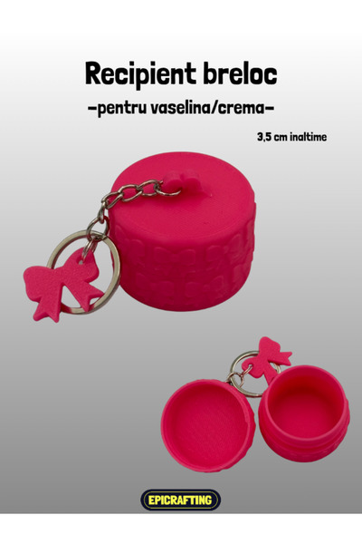 Epic Crafting Recipient Breloc pentru Vaselina/Crema