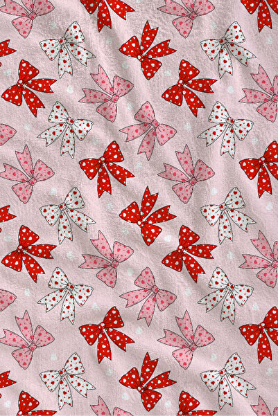 Evmila Pink Red Floral Patterned 70X150 Beach Towel - Cotton Bath Towel