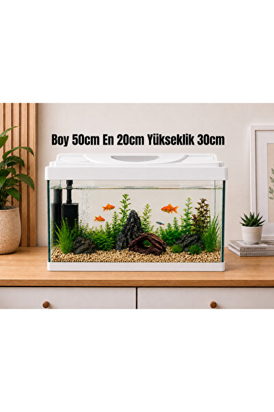 PKR Akvaryum premium 50 cm beyaz