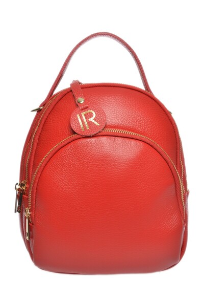 SimpleFind Isabella Rhea Geanta piele -Amandine -Rosu,Rucsac piele naturala, ...