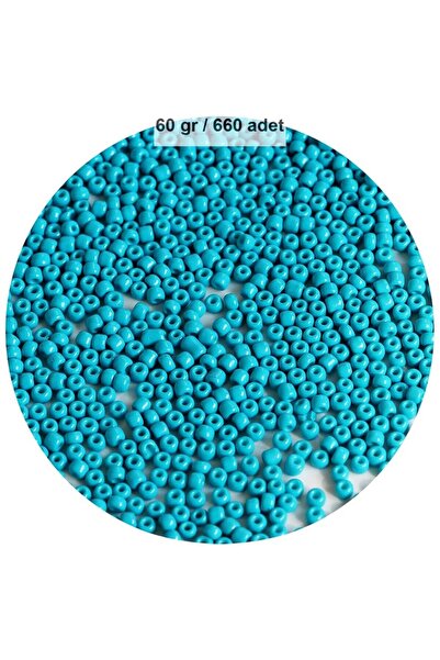 modi Turquoise Blue Color 4 mm Approx 660 Pieces / 60 Gram Glass Beads Needle...