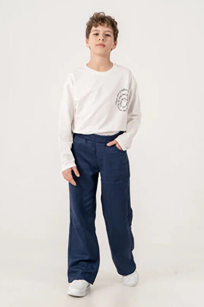 GİYİCEM TEKSTİL Dečačke lanene pantalone, gradski stil 5500