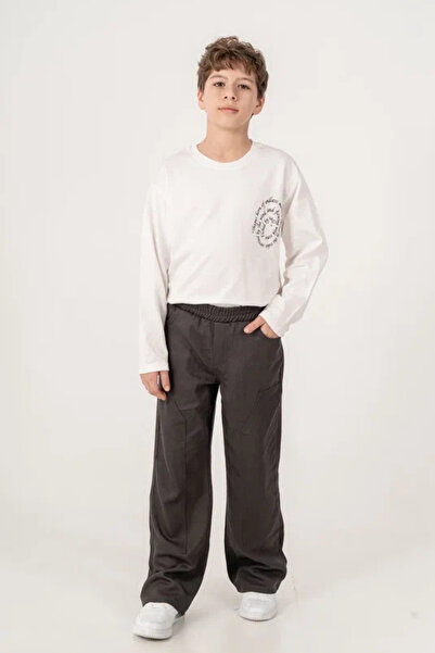 GİYİCEM TEKSTİL Dečačke lanene pantalone, gradski stil 5500