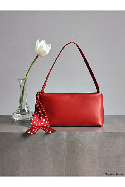 LC Waikiki Lcw Accessories Women's Shoulder Bag with Leather Look Scarf