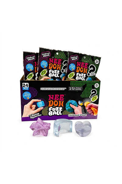 vattara Squishy Fuzz Ball Needoh 3’Lü Paket 3.5 Cm Mini Moj Mojlar Kapalı Poş...